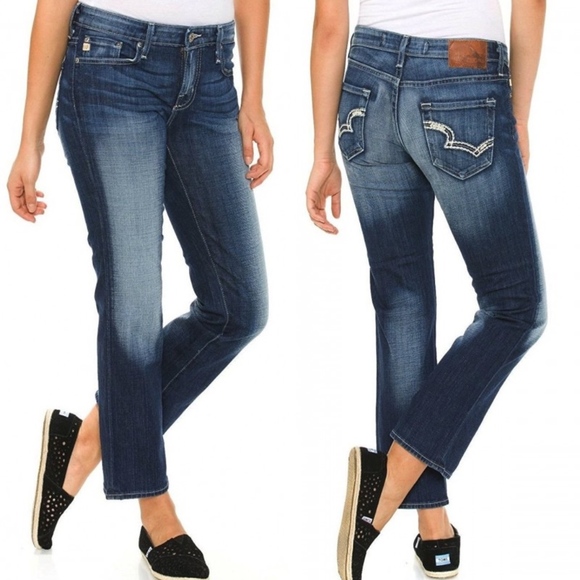 low rise crop jeans